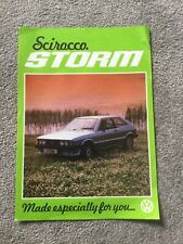 Scirocco storm brochure for sale  WEYMOUTH