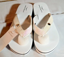 Women white slippers for sale  BRADFORD