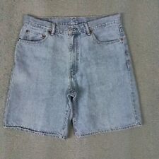Shorts jeans masculino Levis tamanho 36 azul denim 550 ajuste relaxado lavagem leve 100% algodão comprar usado  Enviando para Brazil