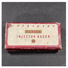 Navaja de afeitar inyectora Eversharp con caja blanca roja original EE. UU. vintage segunda mano  Embacar hacia Argentina