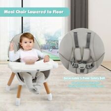 4-in-1 Portable Baby High Chair Height Adjustable Highchair Pink Feeding Seat for sale  Shipping to South Africa