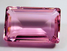 Used, Large Pink Kunzite 63.35 CT Emerald Faceted Cut Loose Gemstone Gift for Birthday for sale  Shipping to South Africa