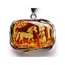 Sterling silver amber for sale  Wadsworth