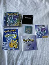 Pokemon: Crystal Version (Nintendo Game Boy Color) CiB completo nova bateria comprar usado  Enviando para Brazil