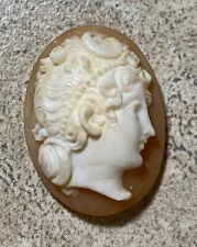 ARTEMIS 19th Century Antique Italian Shell Cameo - Handcarved Unset- 20mm x 15mm for sale  Shipping to South Africa