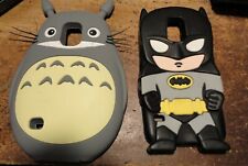 2 Capas, Totoro, Batman Capa de Silicone Protetor Traseiro para Samsung GALAXY S5 S 5 comprar usado  Enviando para Brazil