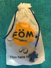 Used, BROOKSTONE ~ FOM TRAVEL PILLOW WITH DRAWSTRING BAG & FOAM AIR PLANE KEY CHAIN for sale  Austin