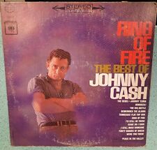 1963 original JOHNNY CASH RING OF FIRE The Best of ..  33RPM LP album , used for sale  Canfield