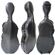 Estuche para violonchelo 4/4 caja de fibra de carbono para violonchelo para estrías negras, envío gratuito, usado segunda mano  Embacar hacia Argentina
