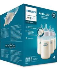 Mamadeiras anti-cólicas Philips AVENT 11 oz pacote com 4 transparentes, SCY106/04-3m+  comprar usado  Enviando para Brazil