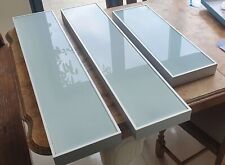 Glass Floating box Shelf Aluminium with lights for sale  LONDON