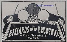 Publicite brunswick billard d'occasion  Cires-lès-Mello