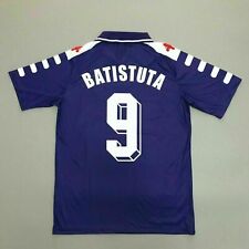 ACF Fiorentina 1998/99 Piłka nożna Batistuta #9 Domowa koszulka retro i długi rękaw na sprzedaż  Wysyłka do Poland