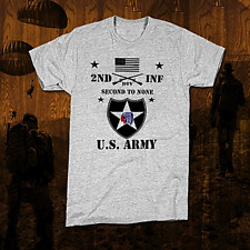Camiseta Infantaria Militar 2nd ID De Combate Guerra Do Iraque Veterinário Infantaria Tactical Assault, usado comprar usado  Enviando para Brazil