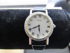 Relógio de pulso feminino Piaget ouro branco 18k diamante 18 joias 24 mm (funciona, como está) comprar usado  Enviando para Brazil