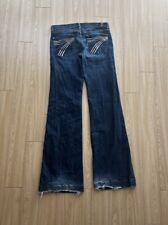 Usado, Jeans feminino 7 For All Mankind Dojo tamanho 28 feito nos EUA 31” cintura 34” costura interna comprar usado  Enviando para Brazil
