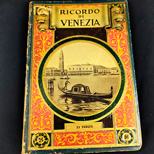 Livro de fotos Ricordo Di Venezia 32 Vedute Veneza Itália acordeão lembrança P&B comprar usado  Enviando para Brazil