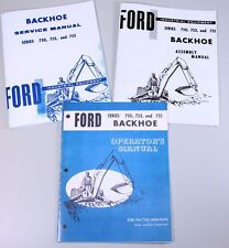 SET FORD 750 753 755 BACKHOE SERVICE PARTS OWNER MANUAL ASSEMBLY OPERATOR  for sale  Brookfield