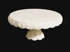 Vintage Westmoreland Grape Milk Glass Cake Stand Mint for sale  Shipping to South Africa