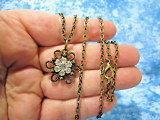 Flower rhinestone pendant for sale  Riverton