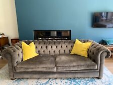 Seater velvet chesterfield for sale  WINCHESTER