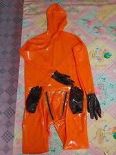 latex catsuit mask gloves toes 15cm long nose tube codpiece hidden front hole for sale  Shipping to South Africa