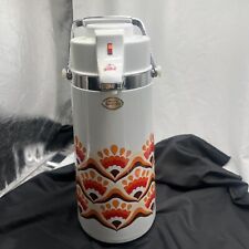 Termo al vacío Air Pot retro naranja/rojo/marrón café frío caliente 2 litros de colección segunda mano  Embacar hacia Argentina