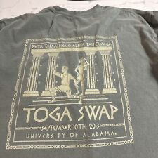 Zeta Tau Alpha/Alpha Tau Omega 2013 Toga Swap t-shirt Green Large for sale  Shipping to South Africa