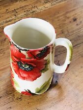 Floral poppy jug for sale  WOODSTOCK