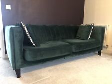 Sofology green seater for sale  PRESTON