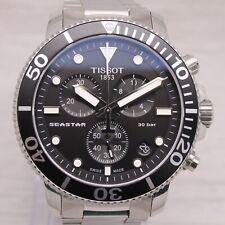 Relógio cronógrafo masculino de quartzo Tissot Seastar 45 mm aço inoxidável T120417A comprar usado  Enviando para Brazil