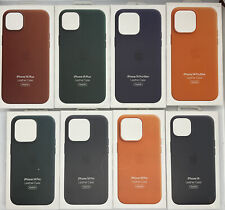 GENUINE APPLE IPHONE 14 / 14 PRO /14 PRO MAX /PLUS LEATHER MAGSAFE CASE OFFICIAL for sale  Shipping to South Africa