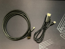 2 x Mini DisplayPort (ThunderBolt Port) to DisplayPort Cable 3ft + 6ft for sale  Shipping to South Africa
