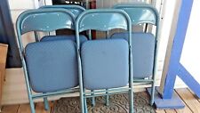 Blue folding chairs for sale  Candler