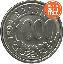 MONEDA 1000 CRUZEIROS BRASILEÑOS - ELECCIÓN DE FECHA 1992-1993 BRASIL/BRASIL segunda mano  Embacar hacia Argentina