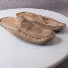 Zapatos para mujer Priori beige EE. UU. 6,5 UE 37 gamuza sin cordones mulas planos hechos en Italia, usado segunda mano  Embacar hacia Argentina