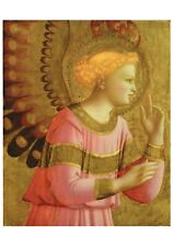 Cartão postal Fra Angelico Anunciatory Angel folha de ouro e têmpera em painel de madeira comprar usado  Enviando para Brazil