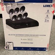 *Sistema de seguridad Lorex con 6 cámaras de disuasión activa 4K 2 TB DVR TD8712R8D6-E, usado segunda mano  Embacar hacia Argentina