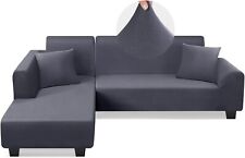 Fundas de sofá en forma de L KinCam súper elásticas 2 piezas, 3 + 3 asientos seccionales, usado segunda mano  Embacar hacia Argentina
