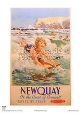 Newquay cornwall poster for sale  NEWCASTLE UPON TYNE