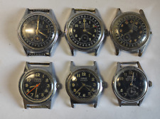 Una colección de seis antiguos relojes militares Oris sin pulseras. Oris militar segunda mano  Embacar hacia Argentina