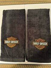 Toalha de mão logotipo motocicleta Harley-Davidson conjunto de 2 toalhas pretas comprar usado  Enviando para Brazil