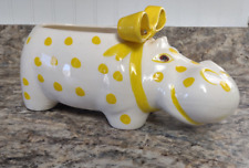 White ceramic hippo for sale  Manchester