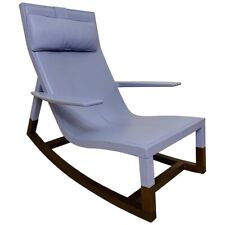Cadeira de designer original Q'Exclusive couro azul claro Poltrona Frau Don Do, usado comprar usado  Enviando para Brazil