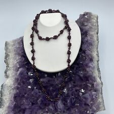 Garnet necklace beads for sale  Ridgeway
