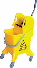 Used, Kentucky Wringer 31L Large Commercial Mop Bucket on Wheels YELLOW BLUE GREEN for sale  Shipping to South Africa