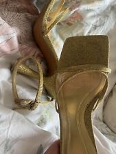 Zara strappy gold for sale  MANCHESTER