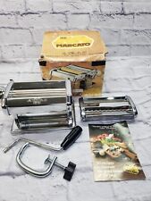 Marcato Atlas Model 150 Pasta Noodle Maker Machine Hand Crank Made In Italy Vtg for sale  Shipping to South Africa
