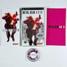 Konami PSP PlayStation Portable METAL GEAR AC!D inkl. Limited Card Book dt. Acid, usado comprar usado  Enviando para Brazil