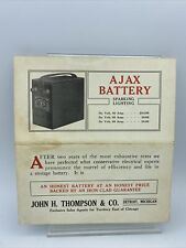 Usado, Folheto publicitário de bateria 1909 Ajax Chicago, Illinois carro automóvel comprar usado  Enviando para Brazil
